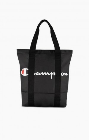 Champion 1919 Script Logo Tote Bag Miesten Laukut Mustat | 1497-XULOJ