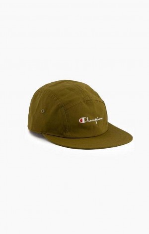 Champion Classic Script Logo Baseball Cap Miesten Hatut Oliivinvihreä Vihreä | 1486-LHCQW