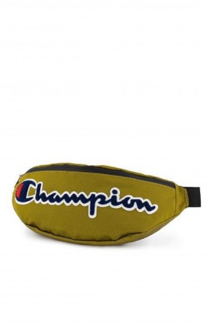 Champion Script Logo Faux Nahkaiset Belt Bag Miesten Laukut Kultaiset | 6974-HPZGE