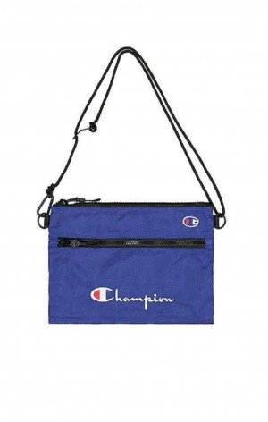 Champion Script Logo Shoulder Bag Miesten Laukut Sininen | 4982-ACPNX