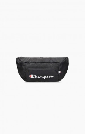 Champion Script Logo Zip Belt Bag Miesten Laukut Mustat | 1024-YTZCR