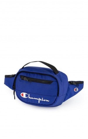 Champion Script Logo Zip Belt Bag Miesten Laukut Sininen | 0759-VHRKO