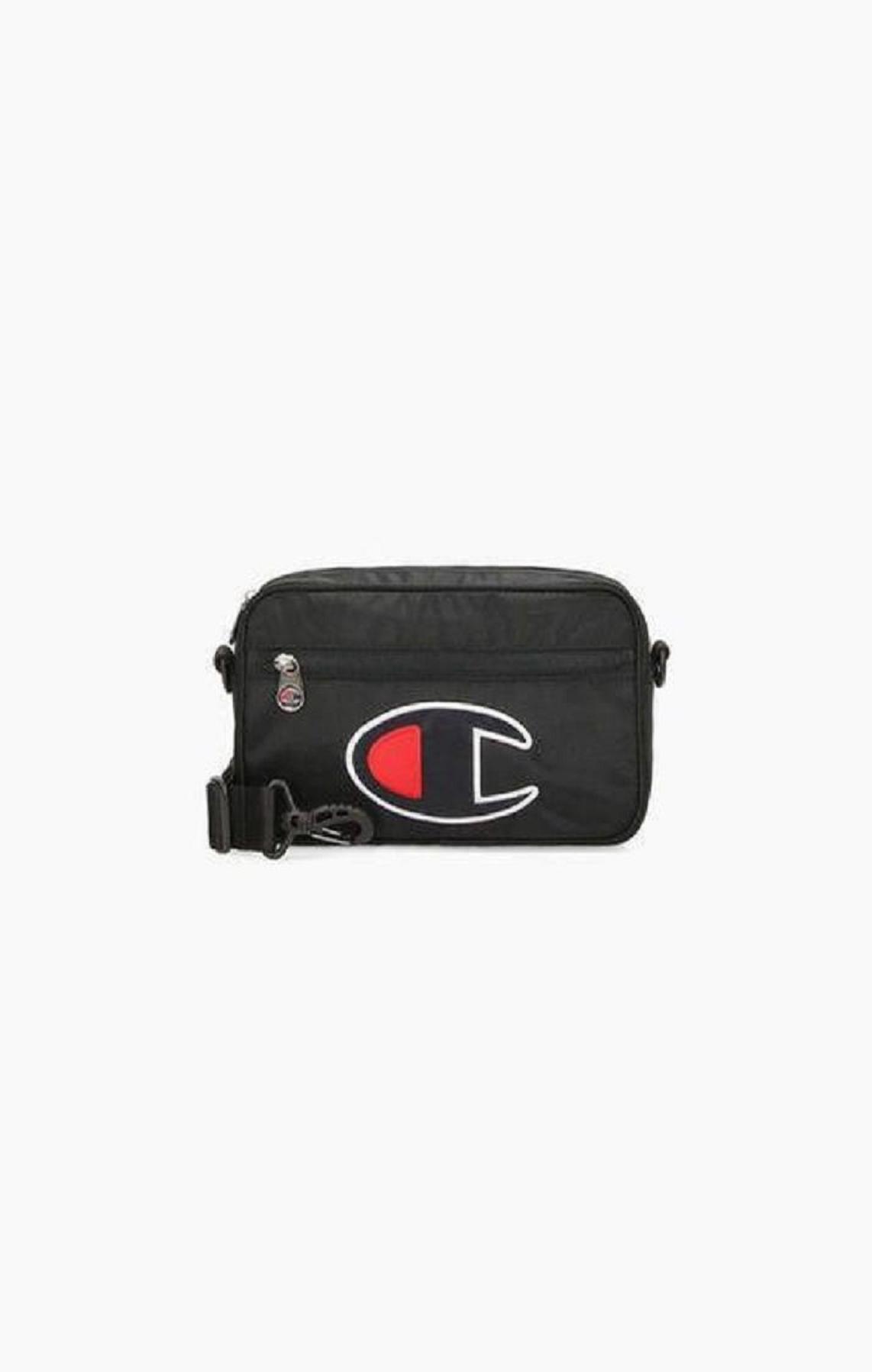 Champion Satin C Logo Patch Shoulder Bag Naisten Laukut Mustat | 8659-IVZOB