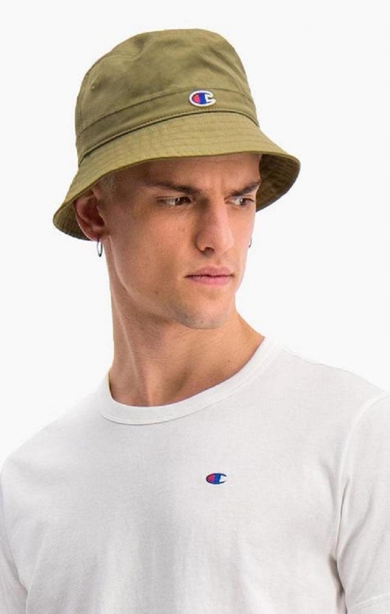 Champion C Logo Patch Bucket Hat Miesten Hatut Oliivinvihreä Vihreä | 6419-LXRBA