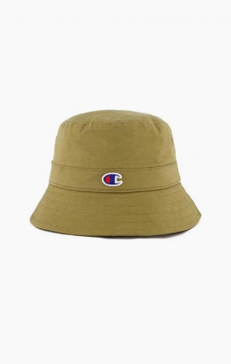 Champion C Logo Patch Bucket Hat Miesten Hatut Oliivinvihreä Vihreä | 6419-LXRBA