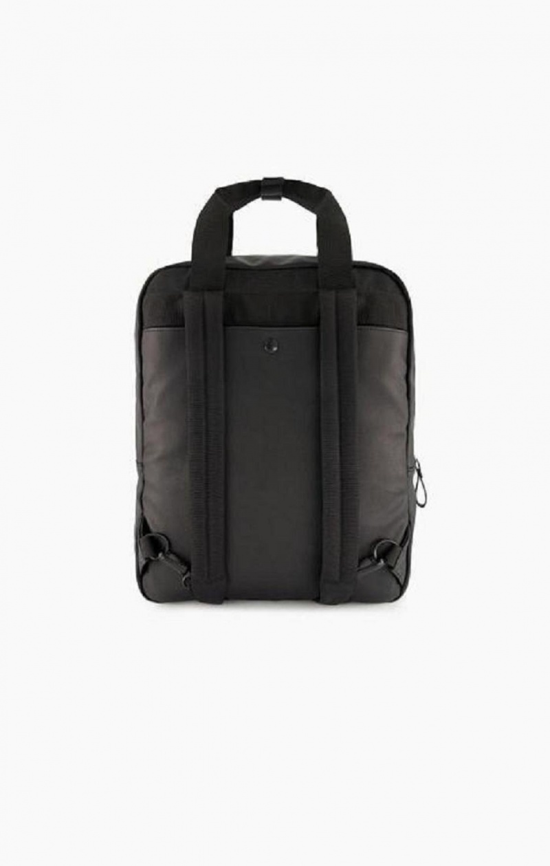 Champion C Logo Vegaaniset Nahkaiset Backpack Miesten Laukut Mustat | 2538-SJEYF