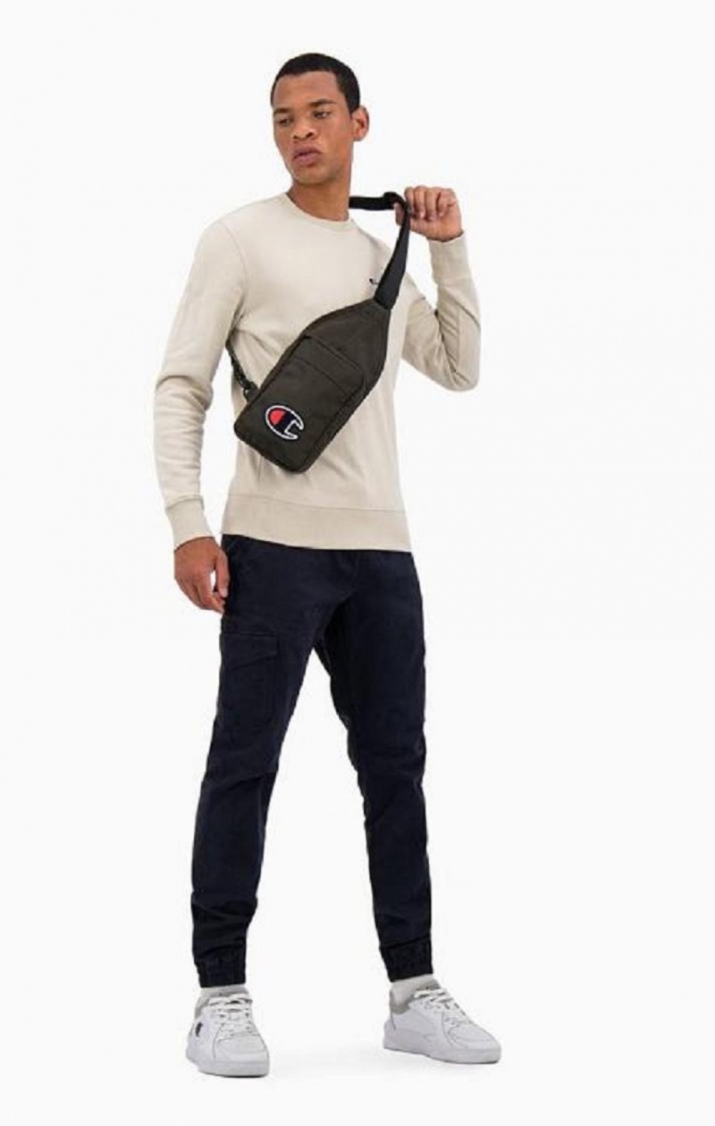 Champion Felt C Logo Shoulder Bag Miesten Laukut Tummanturkoosi | 9160-WSUFA