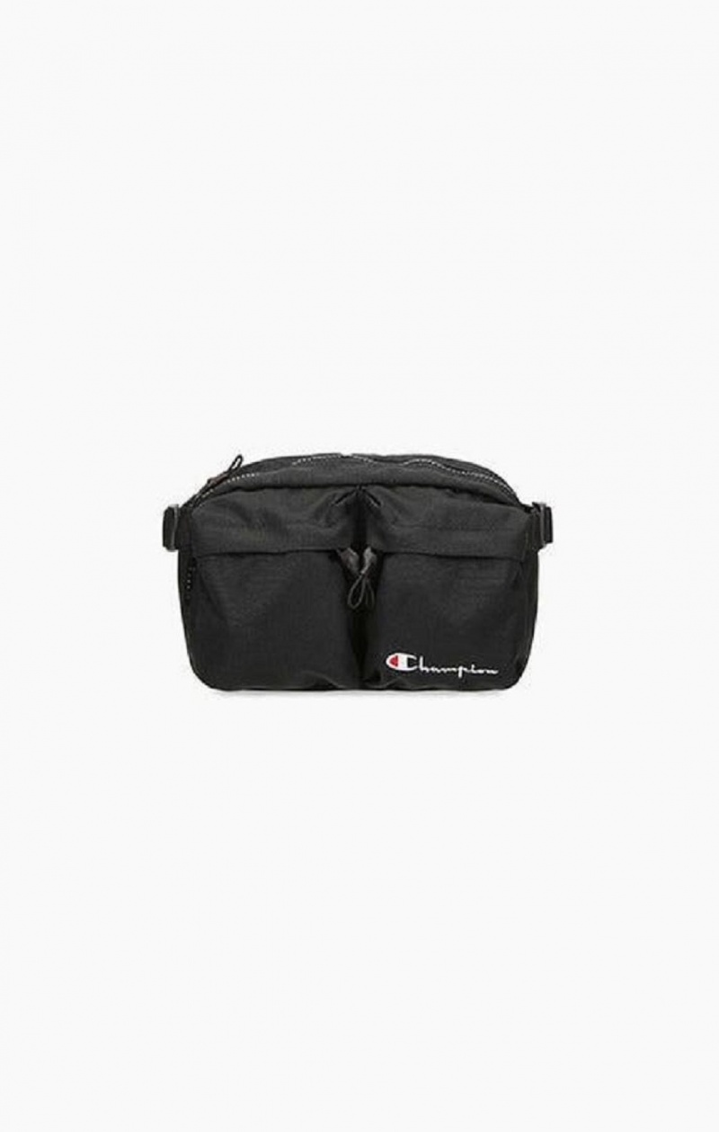 Champion Script Logo Zip Belt Bag Miesten Laukut Mustat | 5137-MWKVH