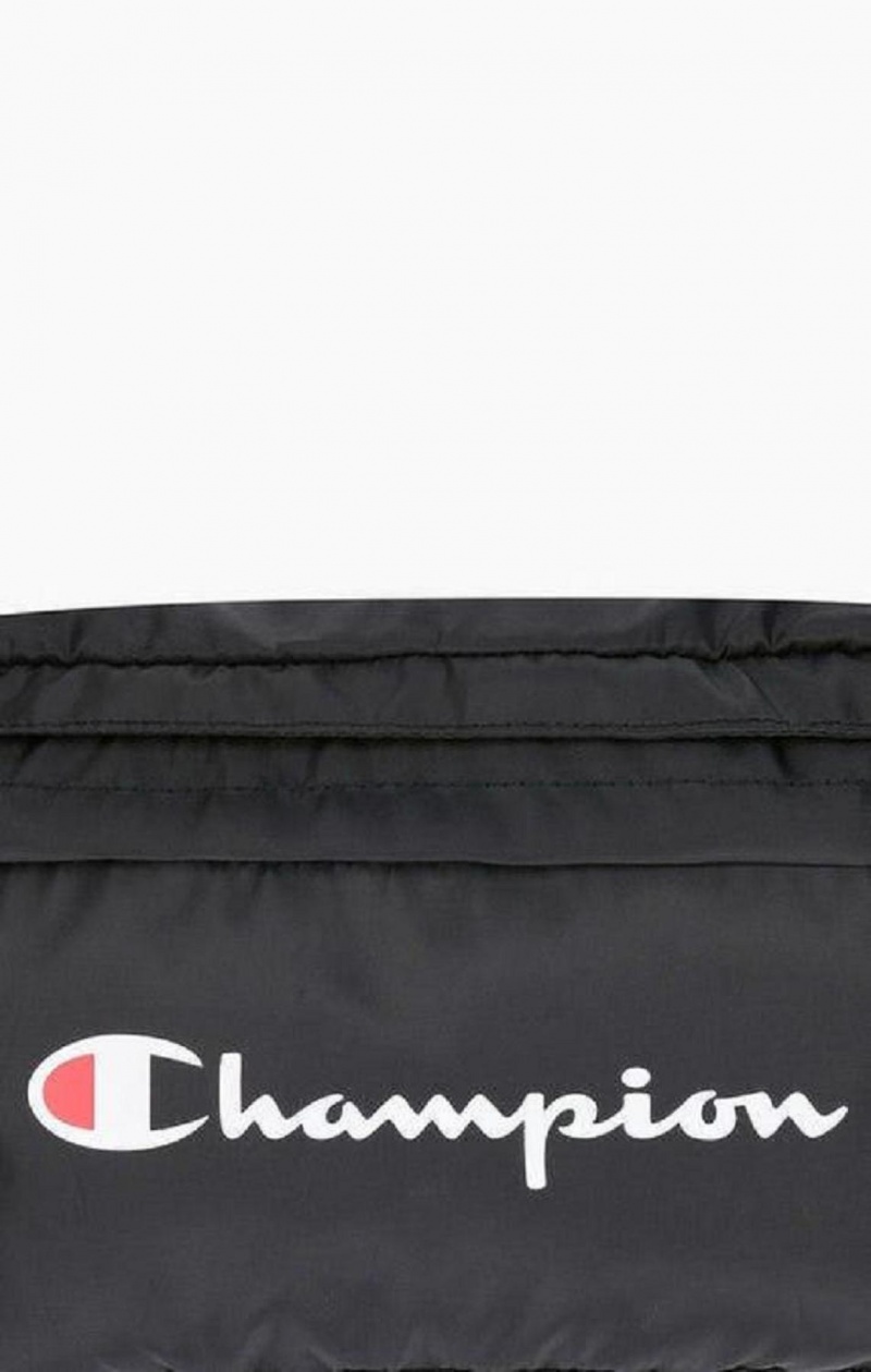 Champion Script Logo Zip Belt Bag Miesten Laukut Mustat | 1024-YTZCR