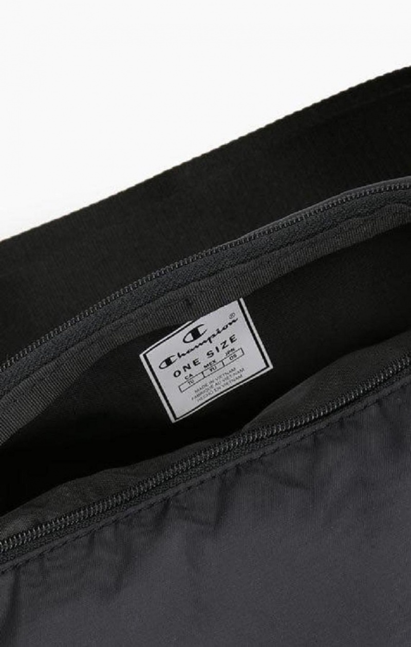 Champion Script Logo Zip Belt Bag Miesten Laukut Mustat | 1024-YTZCR