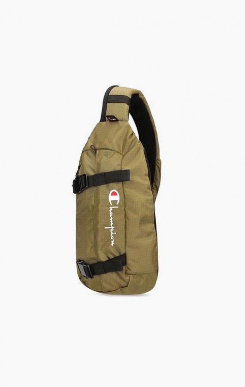 Champion Solki Front Sling Backpack Miesten Laukut Oliivinvihreä Vihreä | 6218-ZNXSW